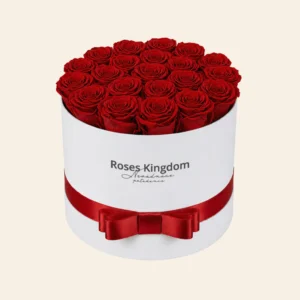 Box z Ruzi MEDIUM - biela - cervena