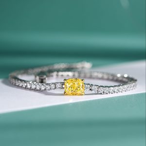 tenisovy naramok so zltym kamenom Mini Diamond Yellow