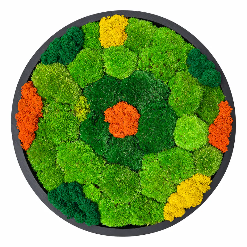 Machový obraz do obývačky – Kvitnúca lúka (30cm)
